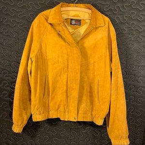 real suede-leather jacket- Authentic Imports INC
